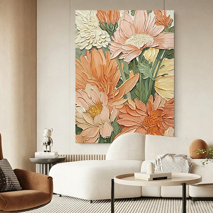 Textured Floral Canvas Art Homeandso