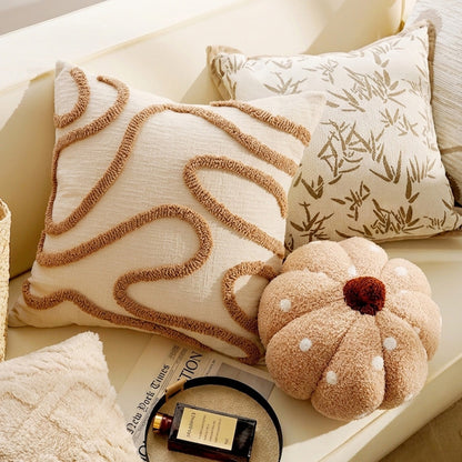 Elegant Textured Decorative Lumbar Pillow