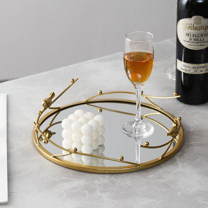 Decorative Mirrored Accent Tray Homeandso