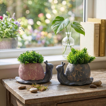Decorative Snail Planter