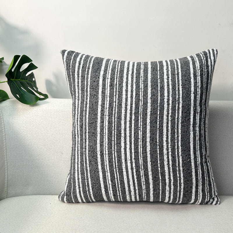 Textured Striped Accent Pillow