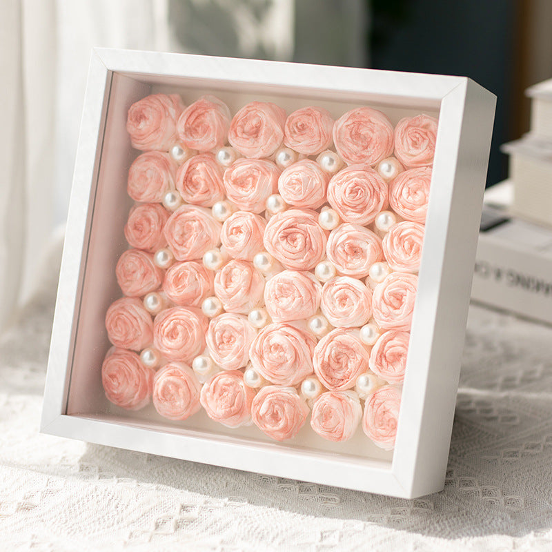 Florales Schattenbox-Kunst