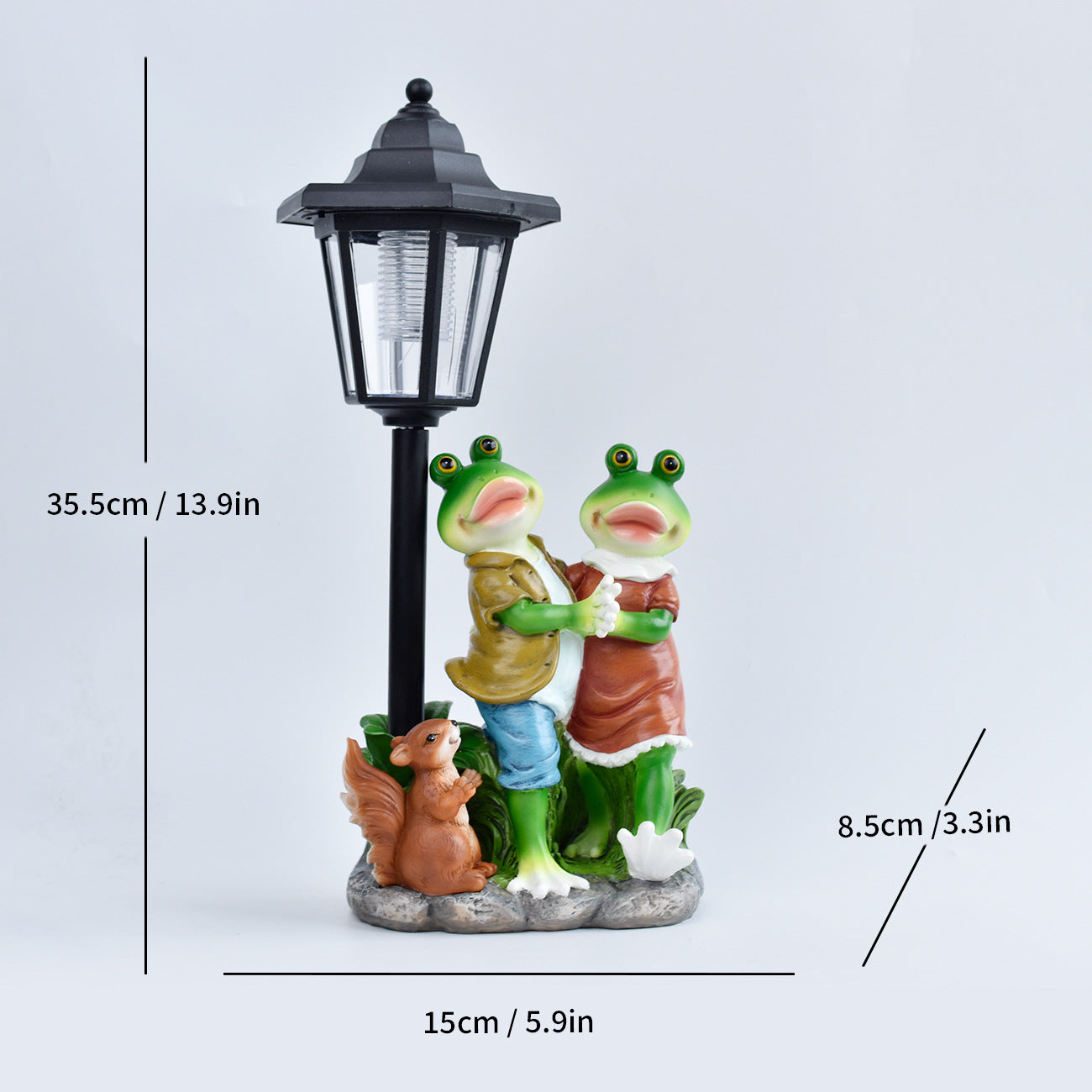 Decorative Frog Lantern Statue Homeandso