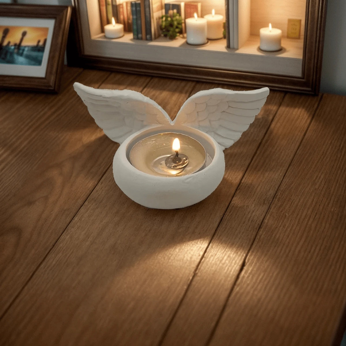 Decorative Angel Wings Candle Holder Homeandso