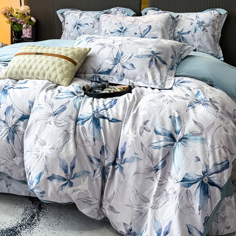 Decorative Premium Floral Print Bedding Set Homeandso