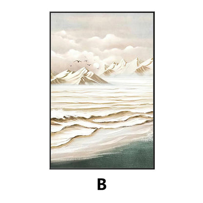 Coastal Beach Landscape Framed Wall Art Homeandso