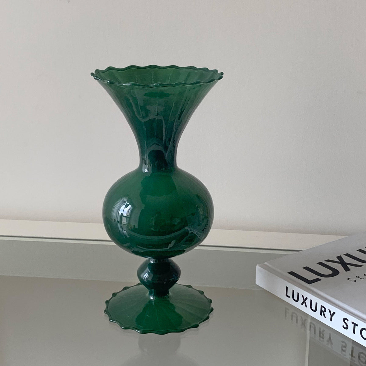 Elegant Decorative Glass Vase