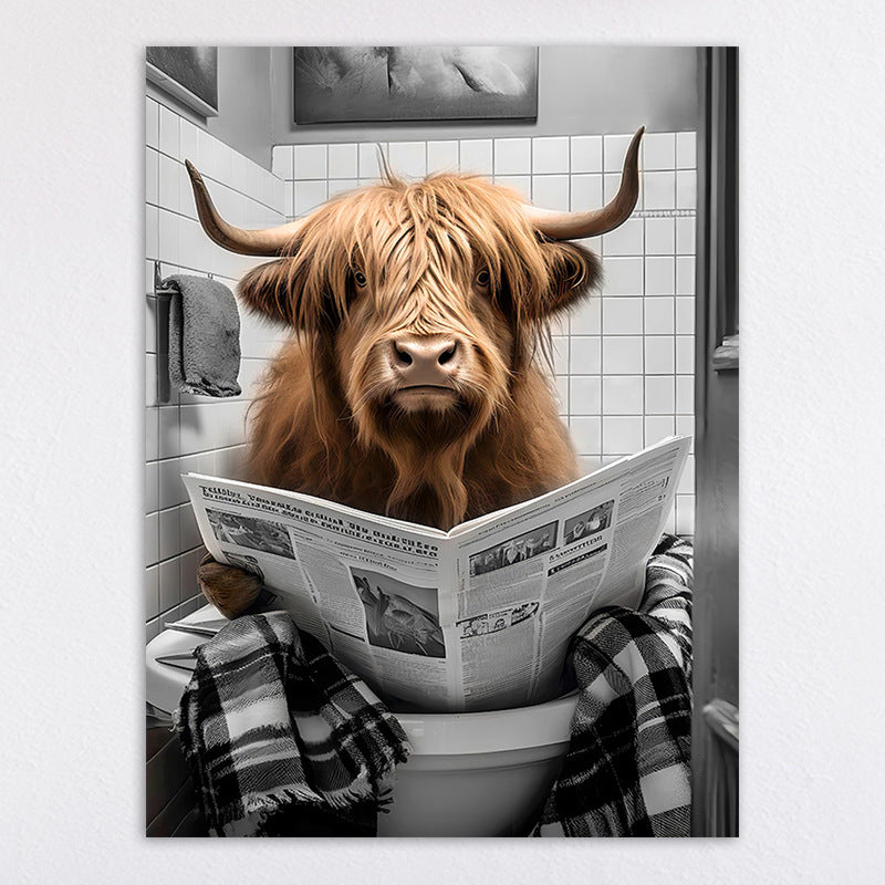 Humorous Animal-Themed Wall Art Print Homeandso