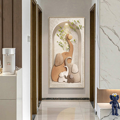 Decorative Elephant-Themed Wall Artwork Homeandso