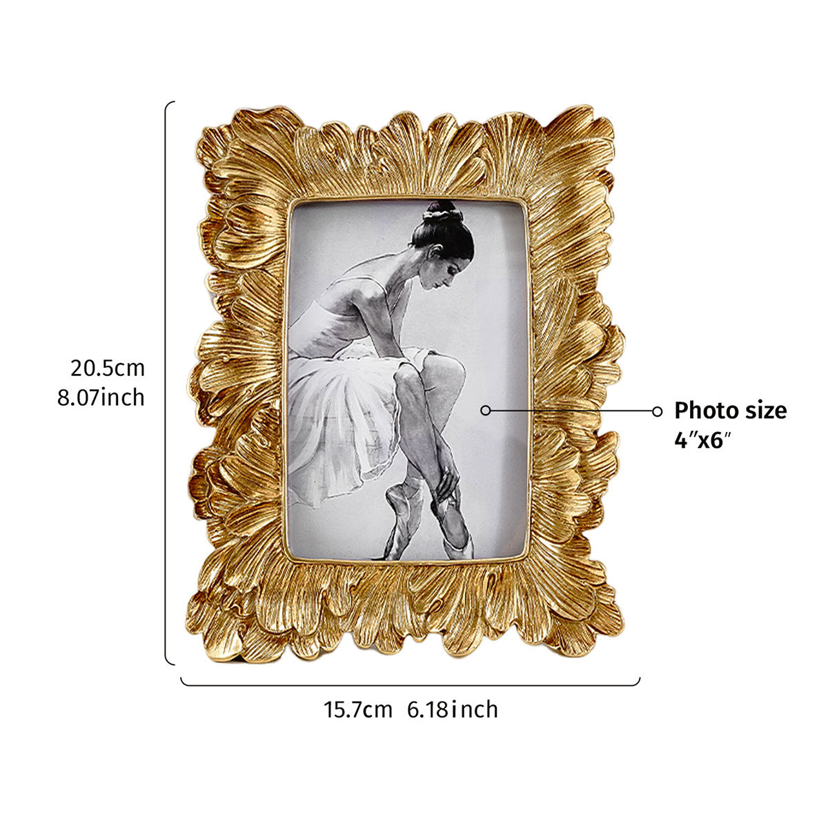 Ornate Floral Picture Frame Homeandso 1788765854
