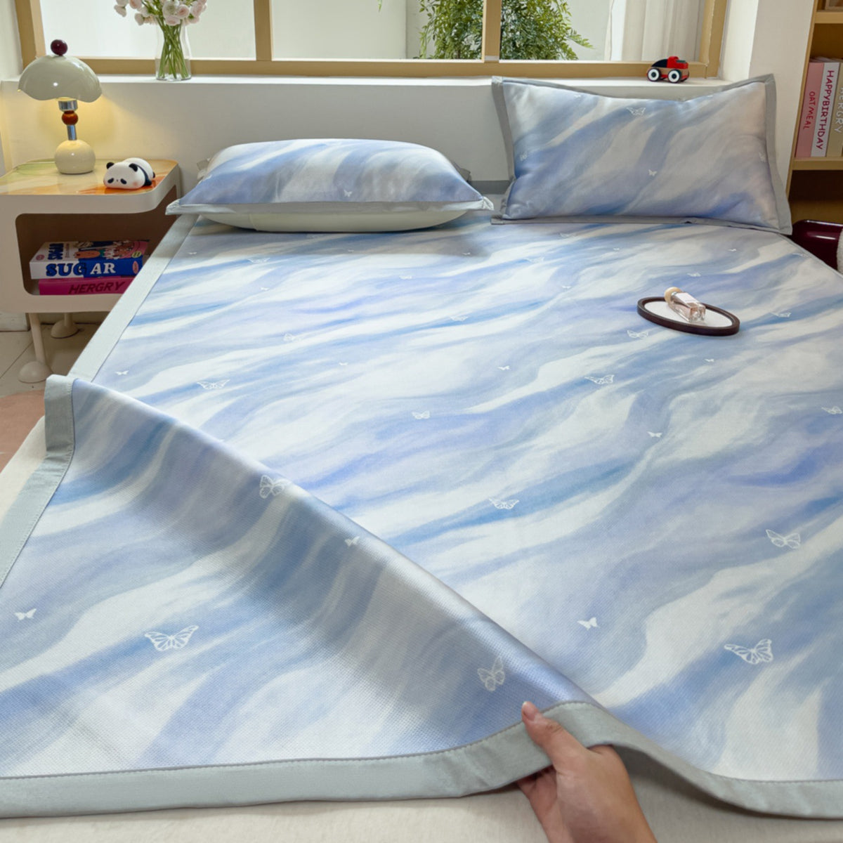 Geometric Print Soft Cotton Bedspread Homeandso
