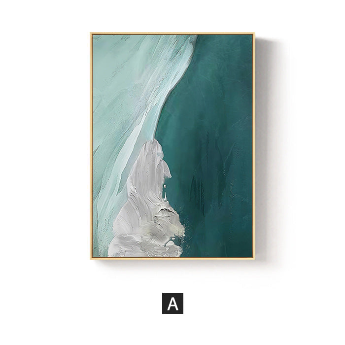 Abstract Ocean-Inspired Framed Wall Art Homeandso