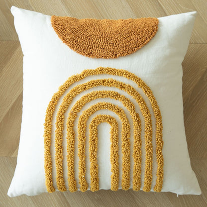Textured Geometric Throw Pillow