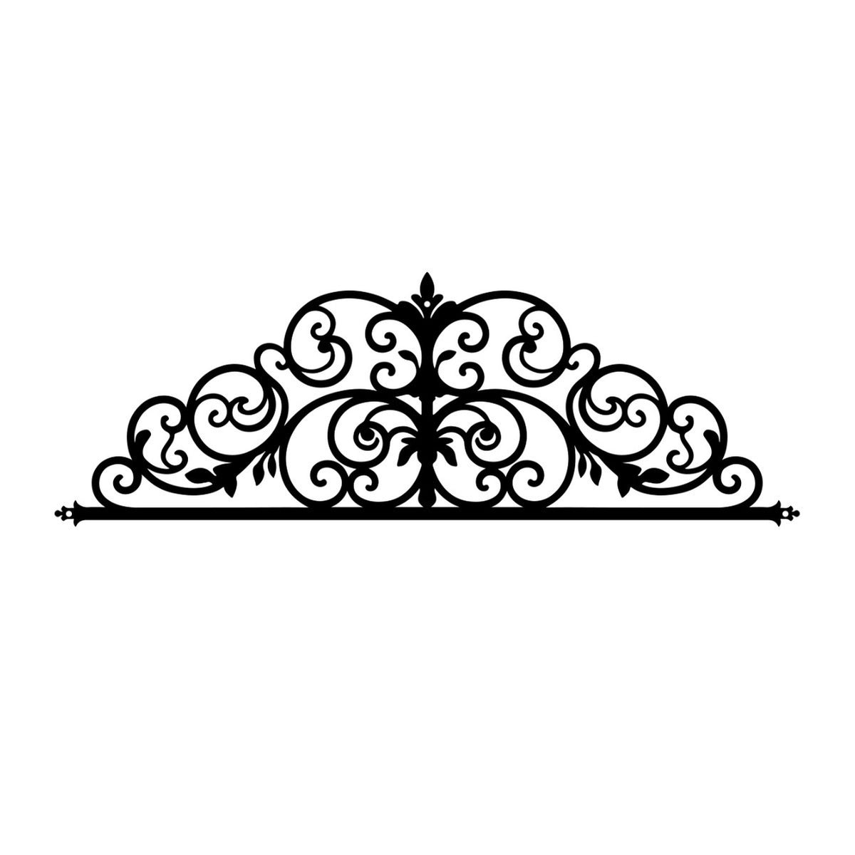 Home Décor Elegant Scrollwork Metal Wall Art Homeandso