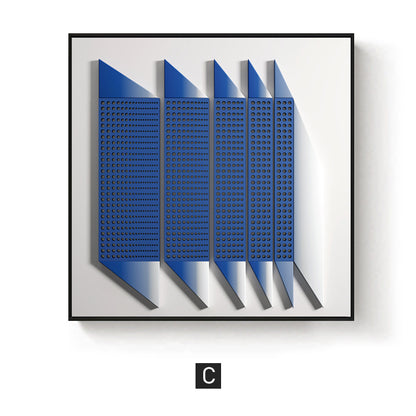 3D Textured Geometric Wall Art Homeandso