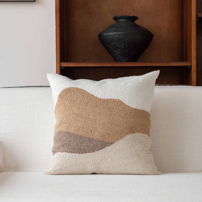 Striped Textured Throw Pillow