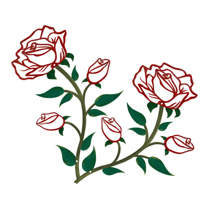 Floral Metal Wall Decoration Homeandso