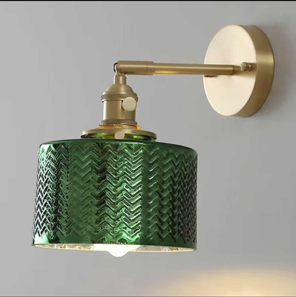 Vintage Glass Pendant Light