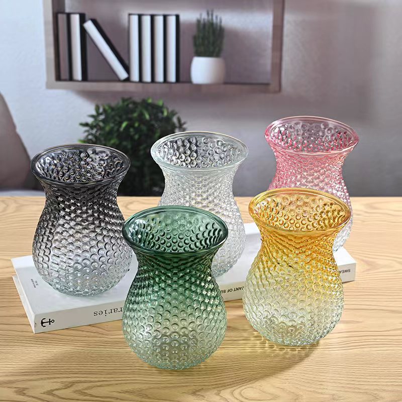 Decorative Textured Glass Vase