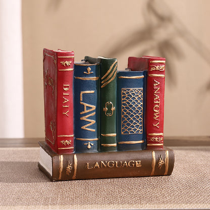 Decorative Book-Shaped Pen Holder Homeandso