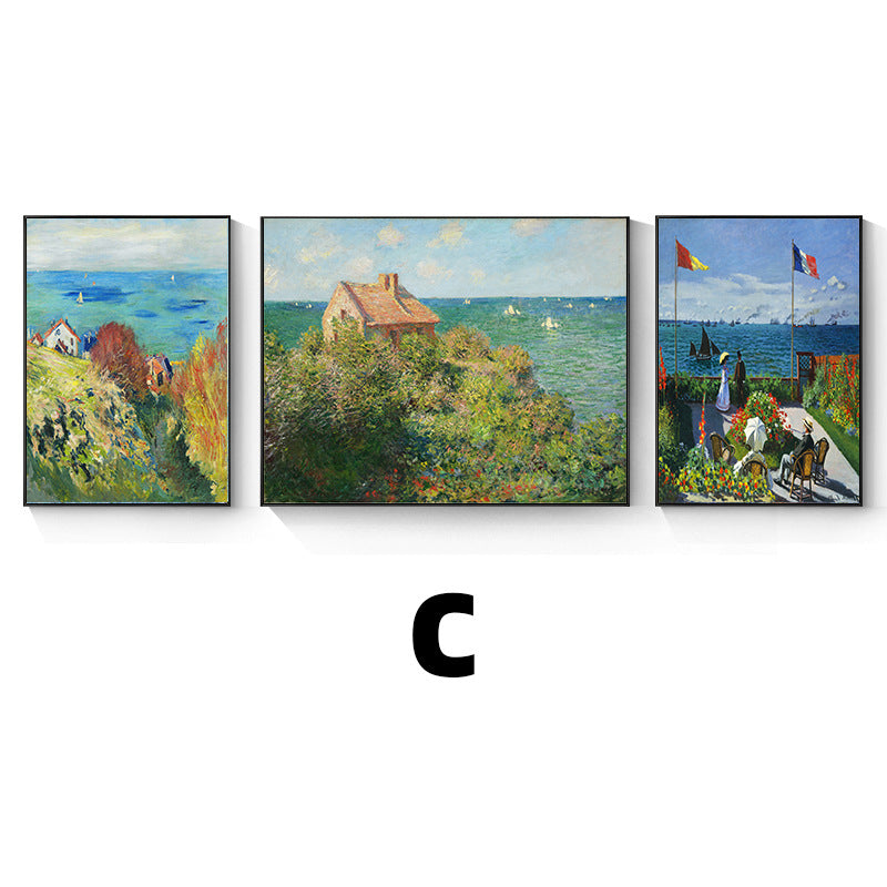 Framed Impressionist Landscape Art Set Homeandso
