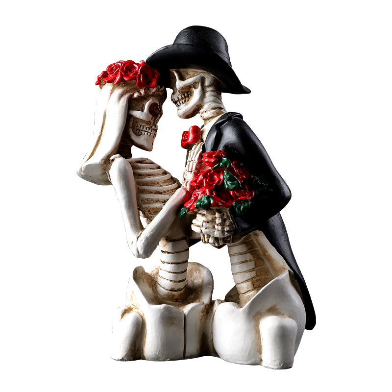 Skeleton Couple Figurine Homeandso