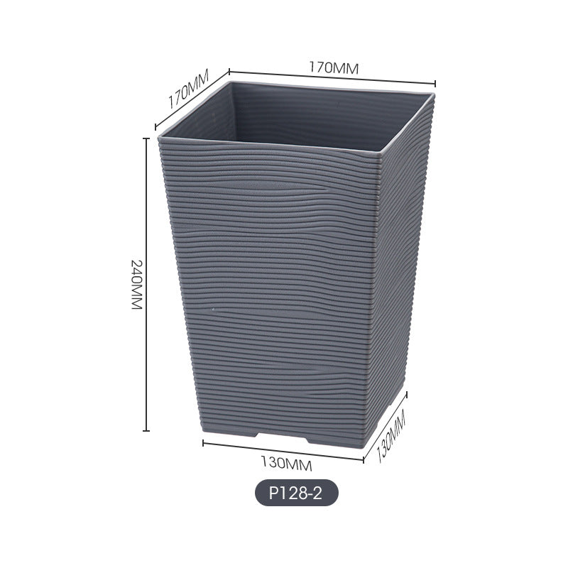 Textured Square Plant Container Homeandso