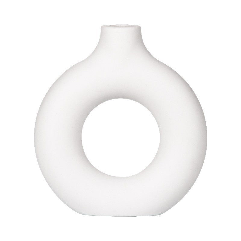 Modern Circular Ceramic Vase Homeandso