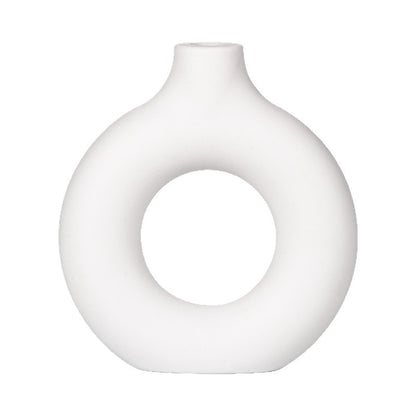 Modern Circular Ceramic Vase Homeandso