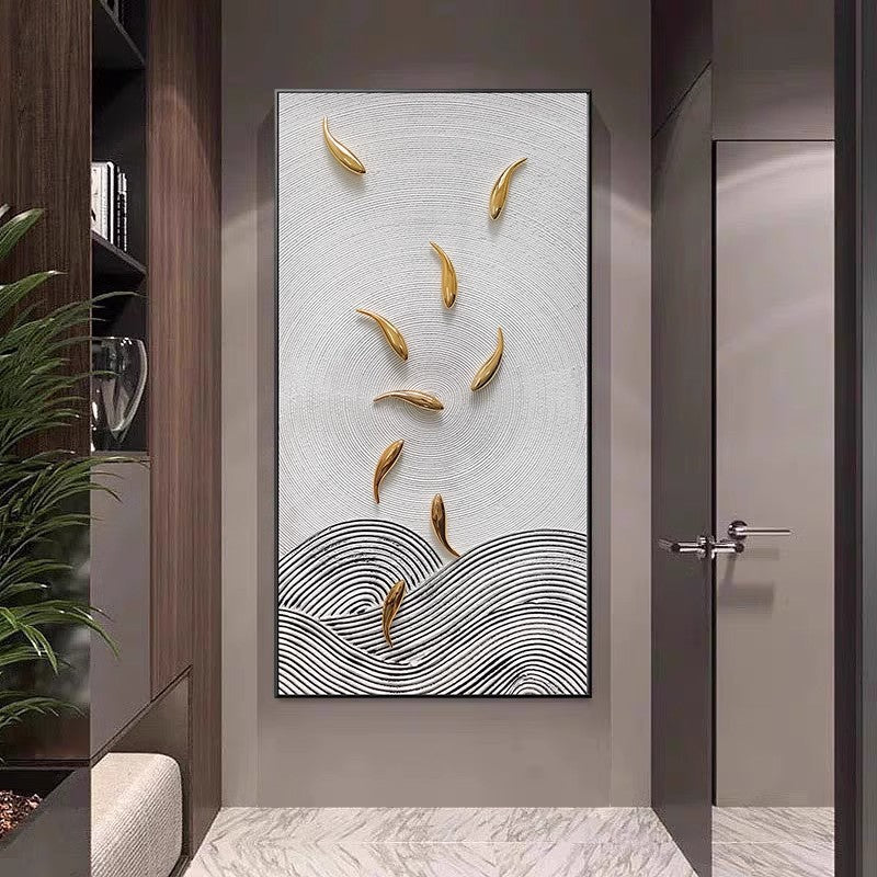 3D Abstract Wave Sculpture Art Homeandso