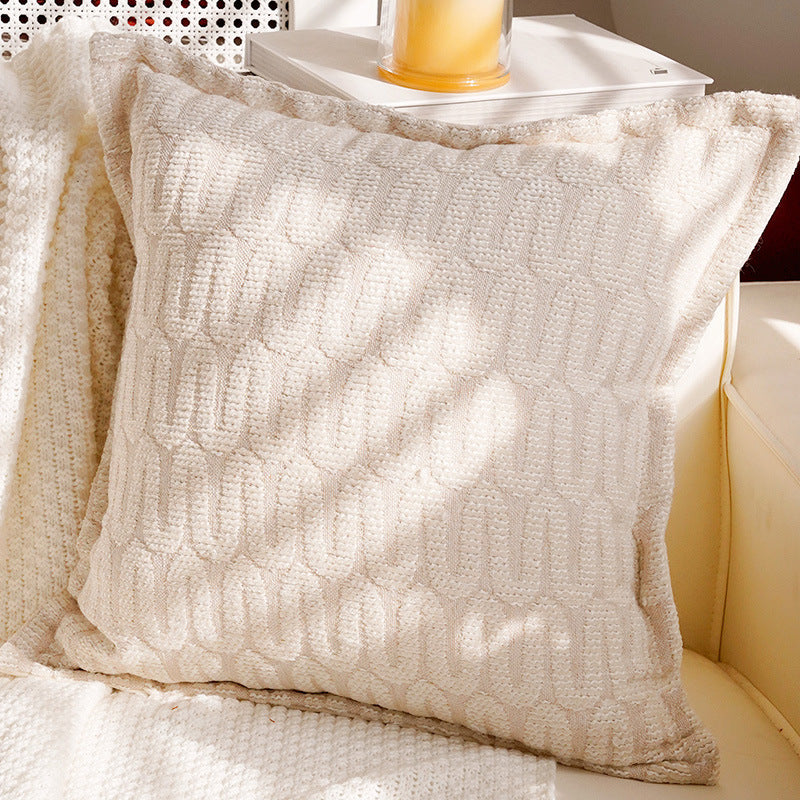 Decorative Croissant-Themed Pillow