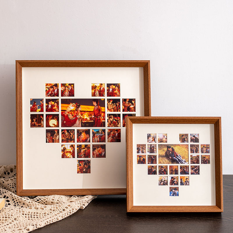 Herzförmiger Collage-Rahmen