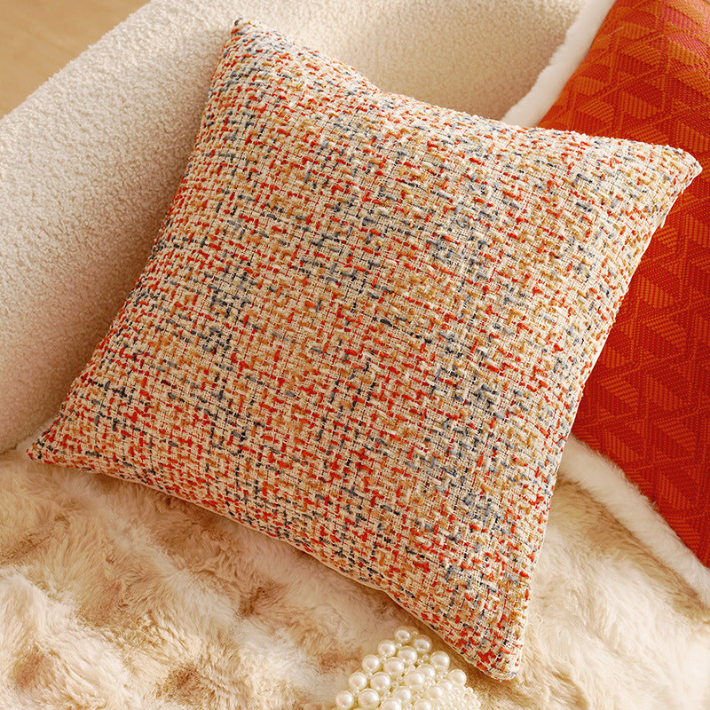 Geometric Textured Throw Pillow