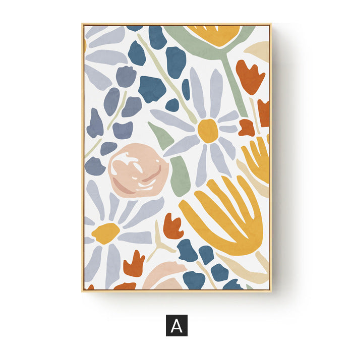 Floral Abstract Canvas Art Print Homeandso