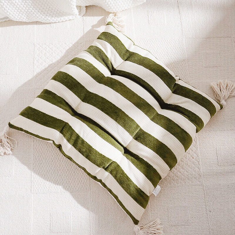 Floral-Patterned Decorative Floor Cushion