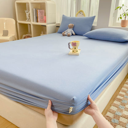 Stretchy Ribbed Mattress Protector
