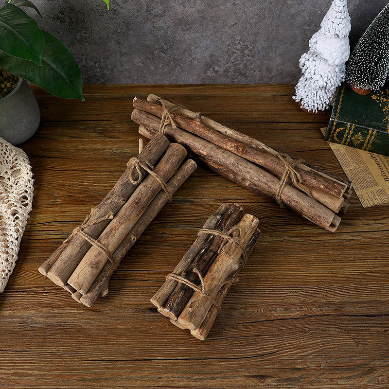Rustic Decorative Natural Wood Bundle Homeandso