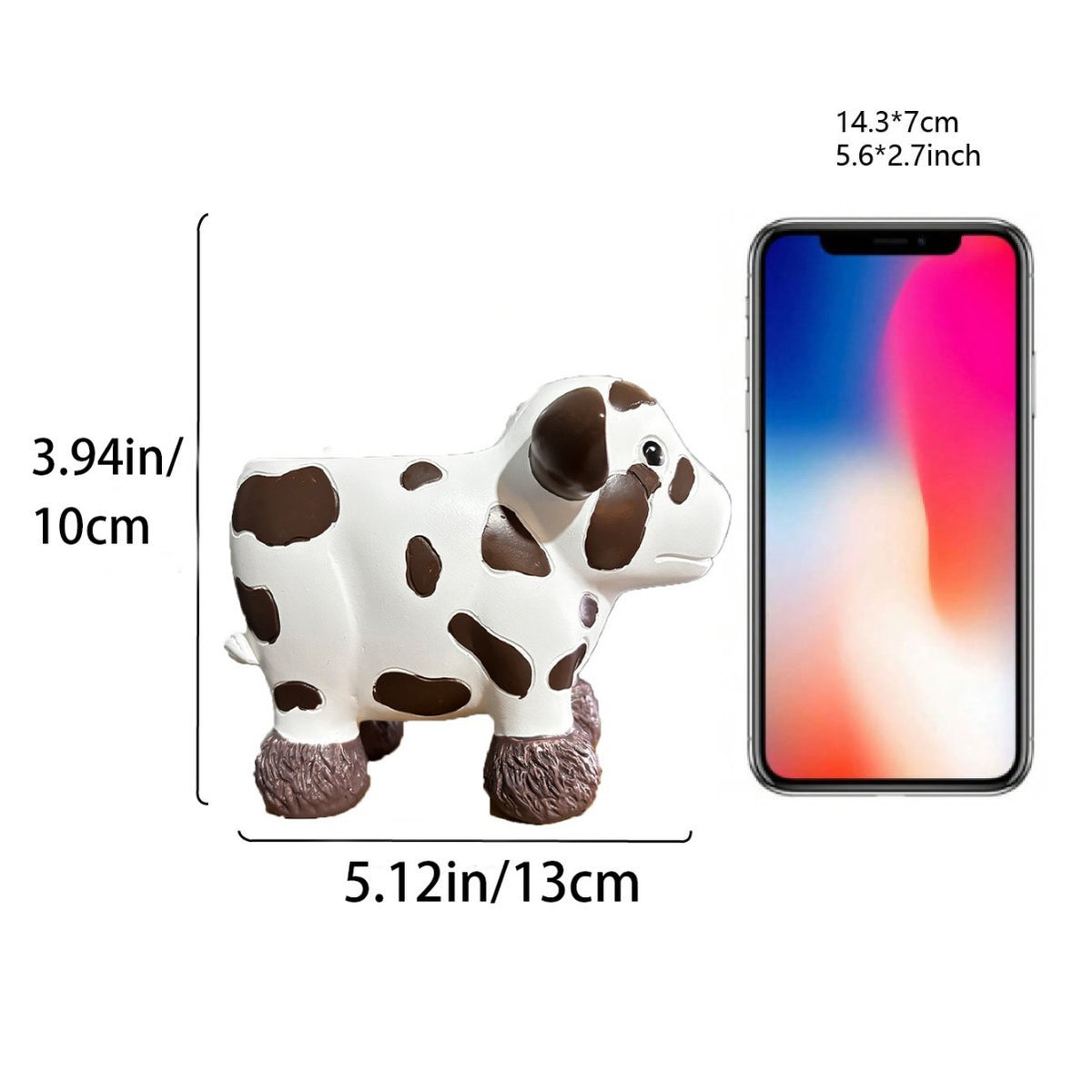 Cute Cow Figurine Homeandso
