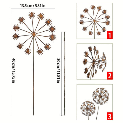Decorative Flower Garden Stake Homeandso