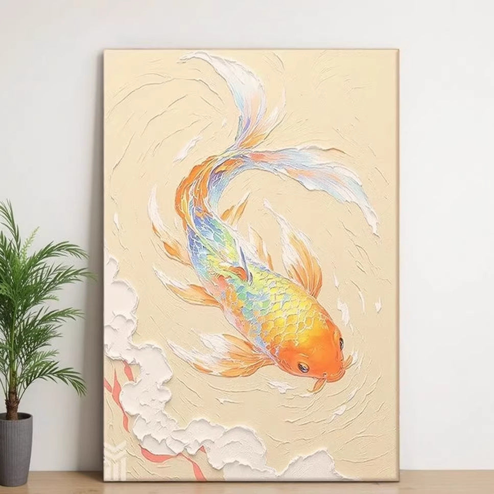 Artistic Koi Fish Canvas Wall Art Homeandso