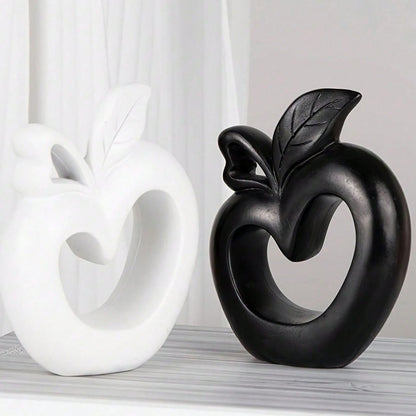 Contemporary Apple-Shaped Sculpture Homeandso