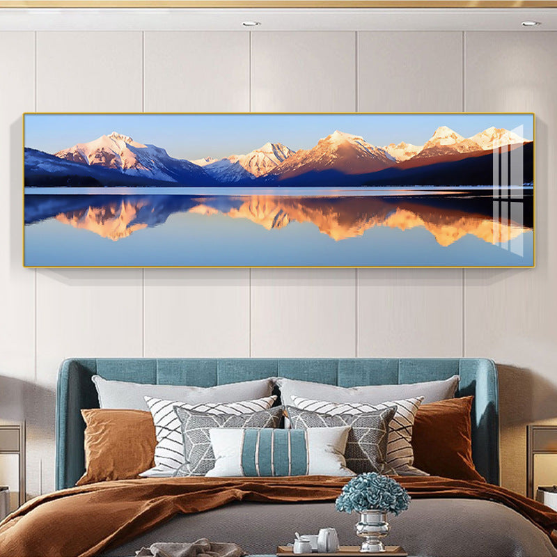 Modern Abstract Mountain Landscape Canvas Art Homeandso