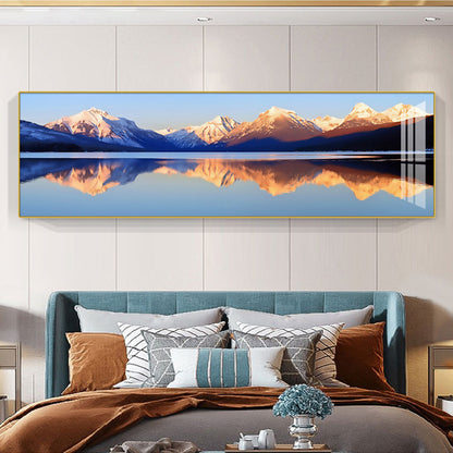 Modern Abstract Mountain Landscape Canvas Art Homeandso