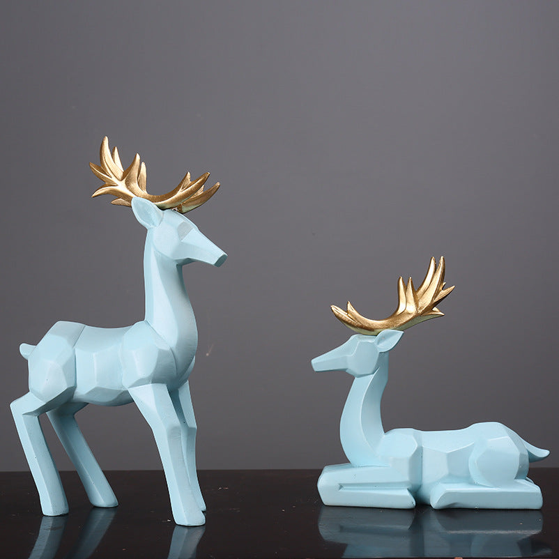 Decorative Resin Deer Sculpture Homeandso