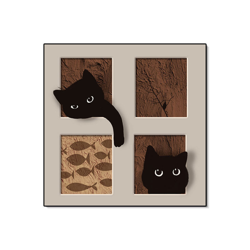 Decorative Framed Cat Artwork Homeandso