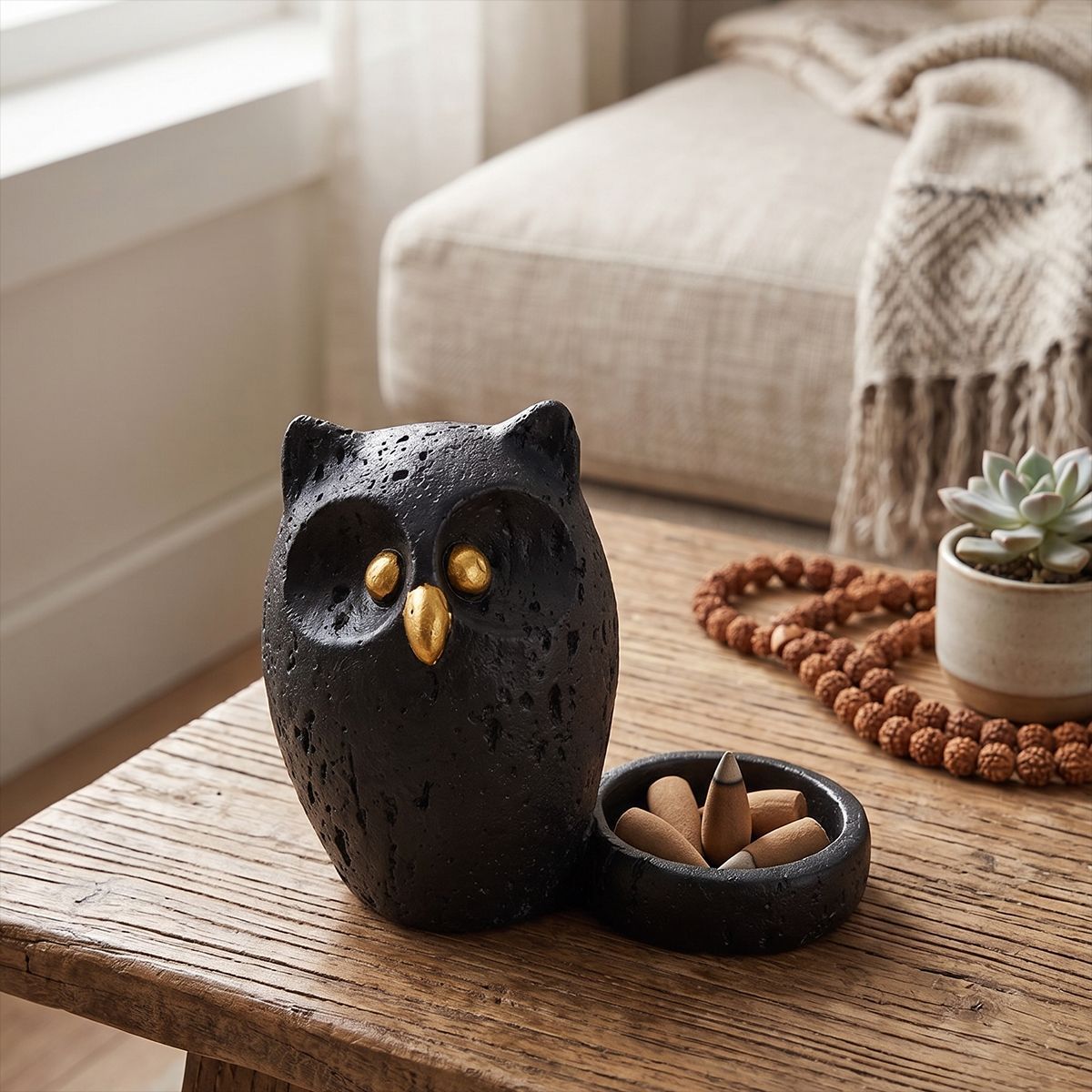 Decorative Owl Figurine for Home Decor