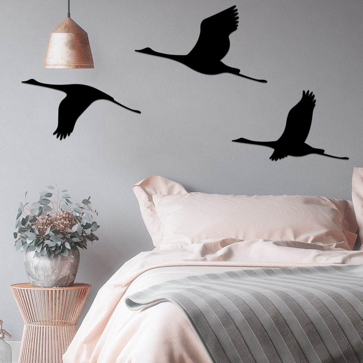 Homeandso Crane Silhouette Wall Art