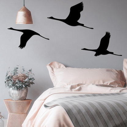Homeandso Crane Silhouette Wall Art