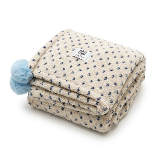 Ultra-Zachte Fleece Pom-Pom Deken