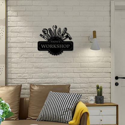 Metal Workshop Sign Homeandso